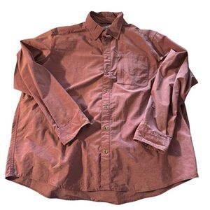 Swiss Tech men's XXL maroon long sleeve button down shirt